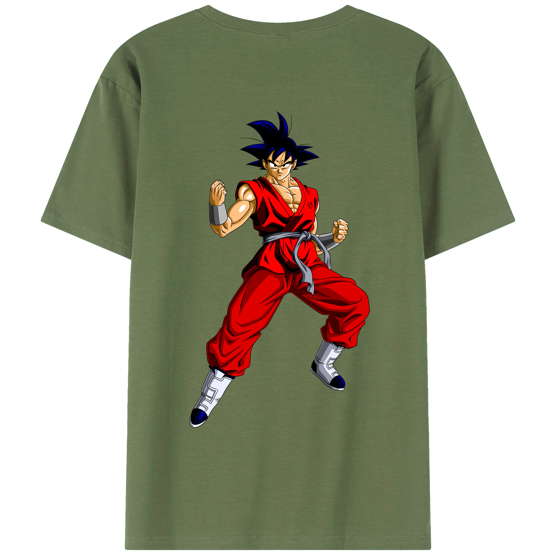 （画像用） ドラゴンボール 孫悟空（そん ごくう）Son Goku カカロット DRAGON BALL Kakarotto 綿100％ メンズ半袖Tシャツ（バックプリント） 通気性